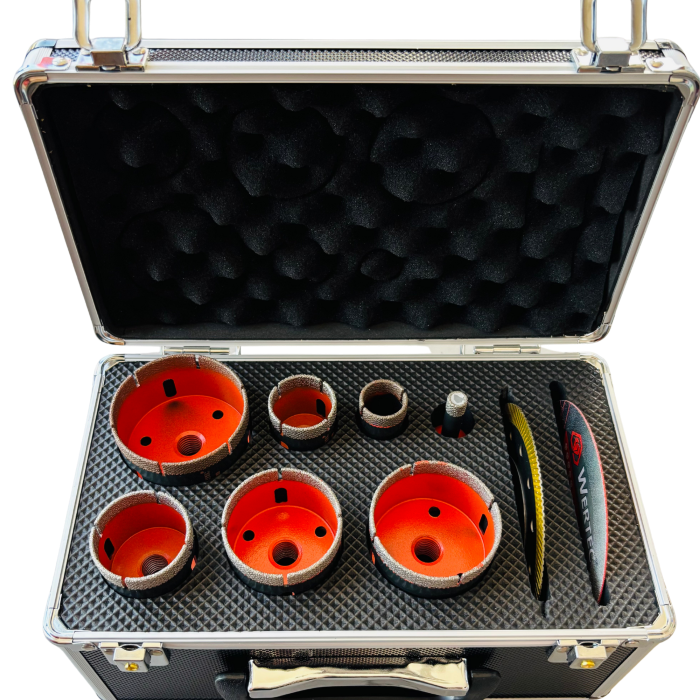 Zestaw otwornic diamentowych 9-elementów WERTEC - WTASM09B