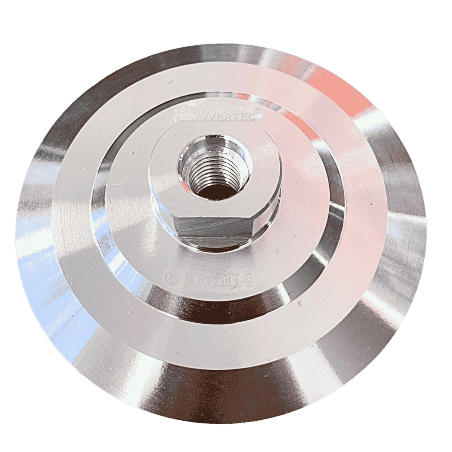 Aluminiowy dysk szlifierski na rzep M14 100mm - WTDA100