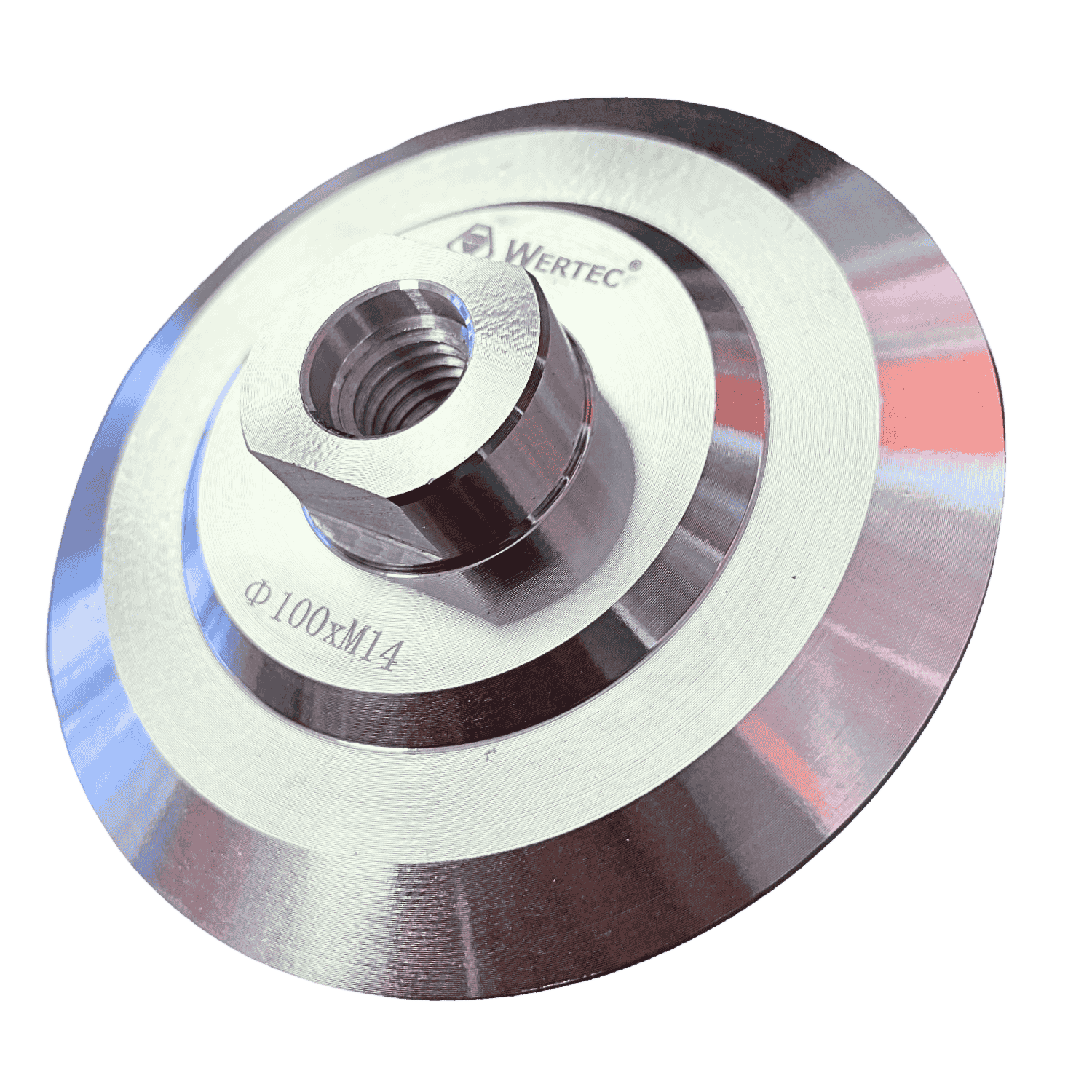 Aluminiowy dysk szlifierski na rzep M14 100mm - WTDA100