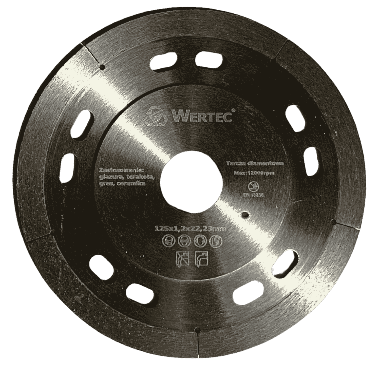 Tarcza diamentowa ciagła 125x22,23x1,2mm MasterCut WERTEC - WTDCA125