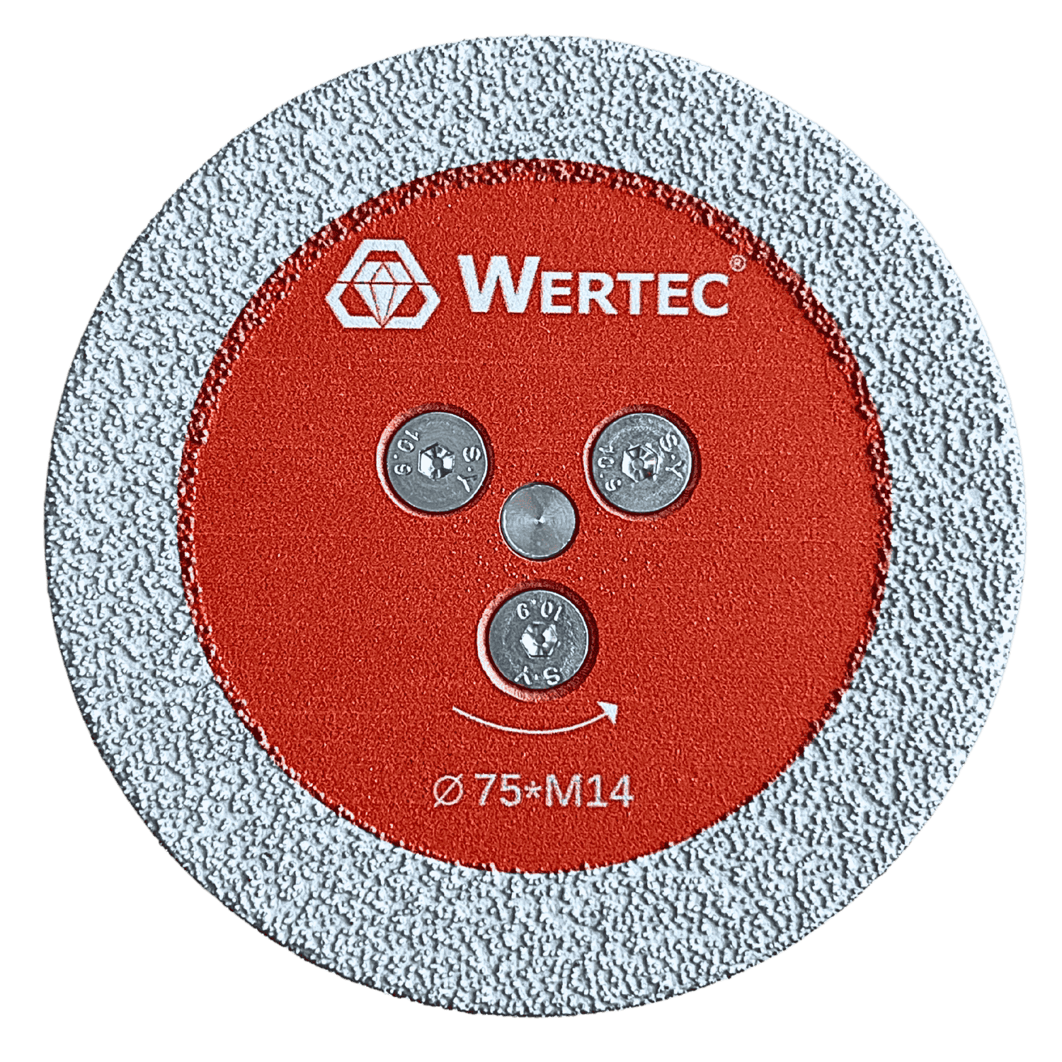 Tarcza do podcinania  lutowana próżniowo 75xM14 WERTEC - WTD75M14VB