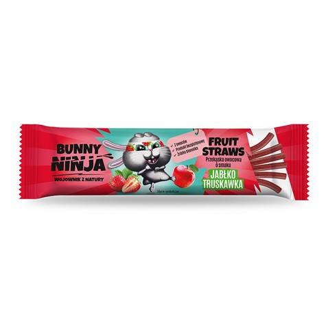 PRZEKĄSKA OWOCOWA PAŁECZKI BUNNY JABŁKO/TRUSKAWKA