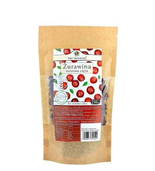 ŻURAWINA SUSZONA Z SOKIEM 250G 5P.