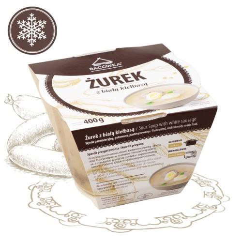 ŻUREK Z BIAŁĄ KIEŁBASĄ 400G BC.