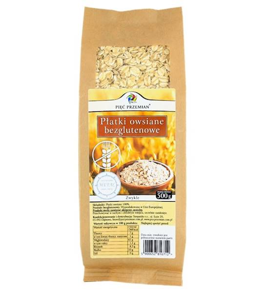 PŁATKI OWSIANE ZWYKŁE 500G 5P.