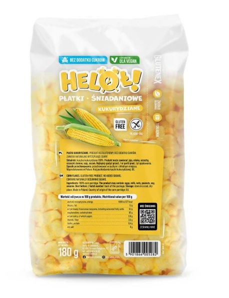PŁATKI ŚNIAD KUKURYDZ 180G GL.