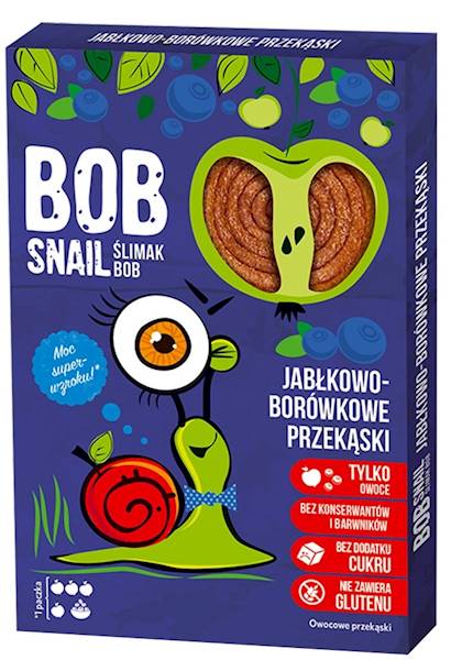 PRZEKĄSKA OWOCOWA BOB SNAIL JABŁ-BORÓW 60G EW.