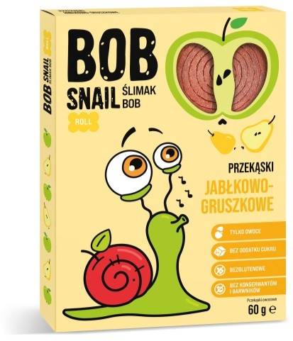 PRZEKĄSKA OWOCOWA BOB SNAIL JABŁ-GRUSZKA 60G EW.