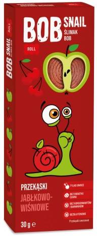 PRZEKĄSKA OWOCOWA BOB SNAIL JABŁKO-WIŚN 30G EW.