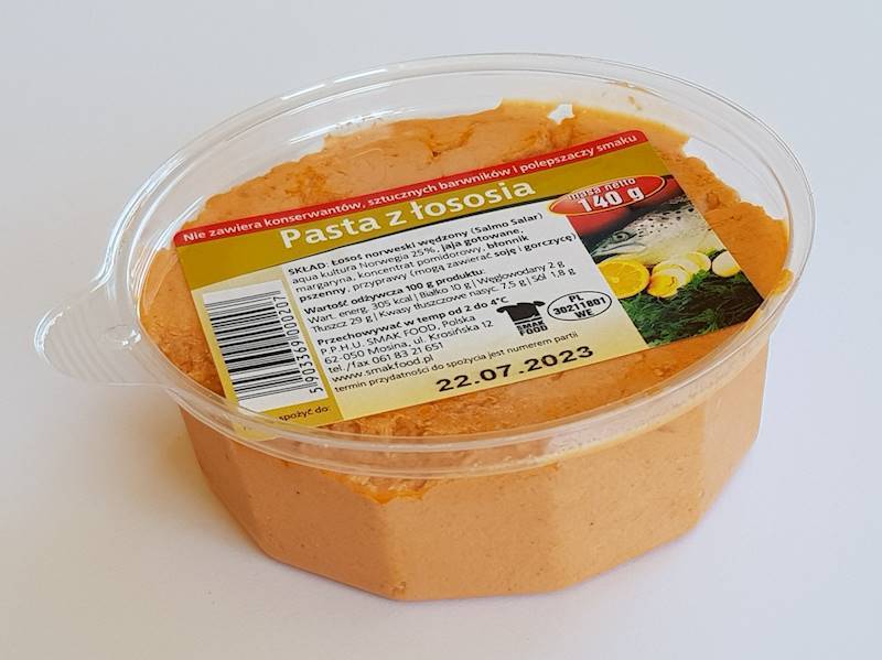 PASTA Z ŁOSOSIA 140G SF.