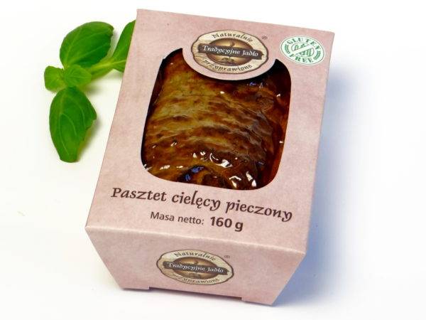 PASZTET PIECZONY CIELĘCY 160G TJ.