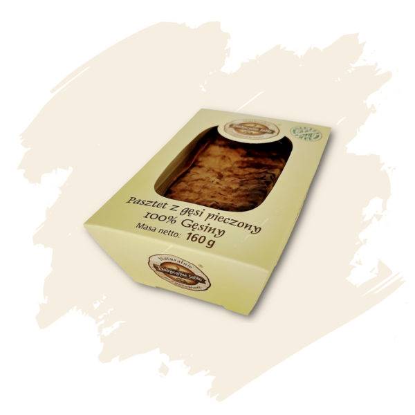 PASZTET PIECZONY Z GĘSI 160G TJ.