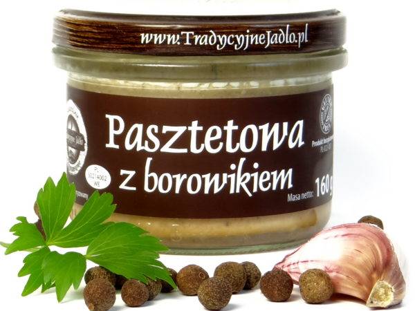 PASZTETOWA Z BOROWIKAMI 160G TJ.