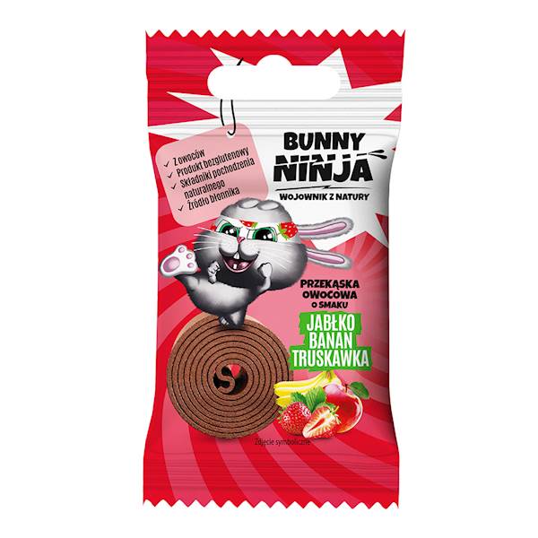 PRZEKĄSKA OWOCOWA BUNNY NINJA JAB BAN TRUS 15G MER