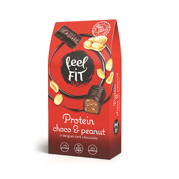 PROTEINOWE CZEKOLADKI Z ORZESZ FEEL 83G MER.