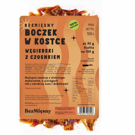 WEGE BEZMIĘSNY BOCZEK KOST WĘG 100G.