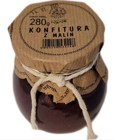 KONFITURA MALINY 280G NS.