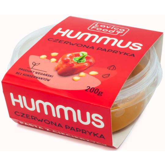 HUMMUS CZERWONA PAPR 150G LF.