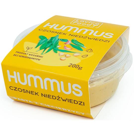 HUMMUS CZOSNEK NIEDŹ 150G LF.