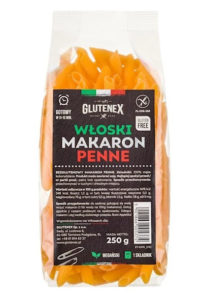 MAKARON WŁOSKI PENNE 250G GL.