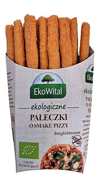 PAŁECZKI O SMAKU PIZZY BEZGL. BIO 60G. EW.