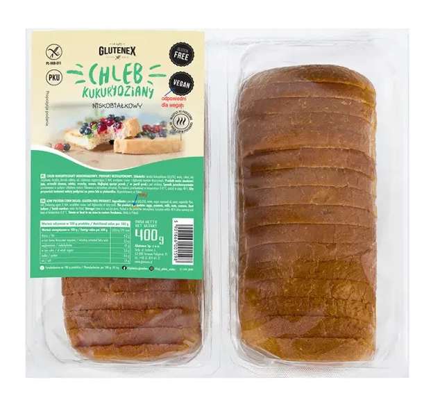 CHLEB KUKUR NISKOBIAŁ 400G GL.