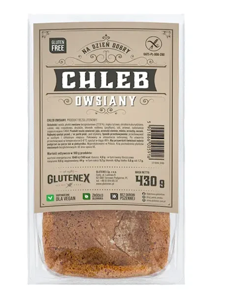 CHLEB OWSIANY 430G GL.