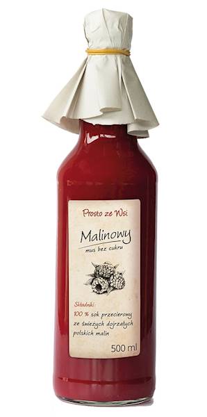 MUS MALINOWY bez cukru 500 ML SW.