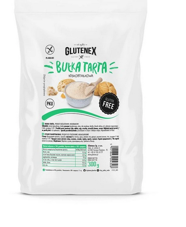 BUŁKA TARTA NISKOBIAŁK 300G GL.