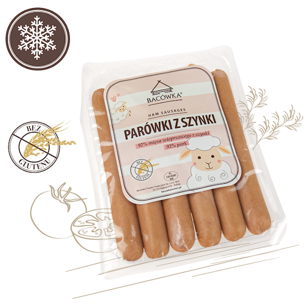 PARÓWKI Z SZYNKI 300G BC.
