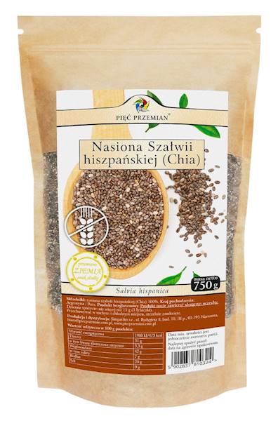 NASIONA CHIA 750 G 5P.