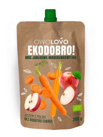 MUS JABKŁO-MARCHEW EKO 200G OL.