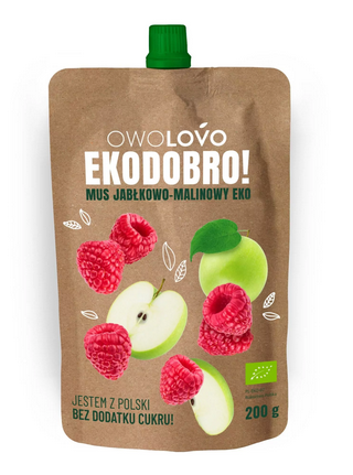 MUS JABŁKO-MALINA EKO 200G OL.