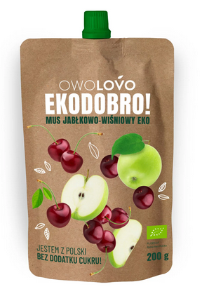 MUS JABŁKO-WIŚNIA EKO 200G OL.