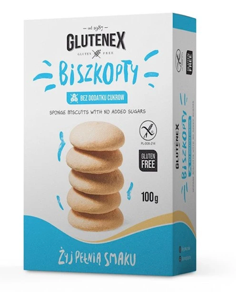 BISZKOPTY BEZ CUKRU 100G GL.