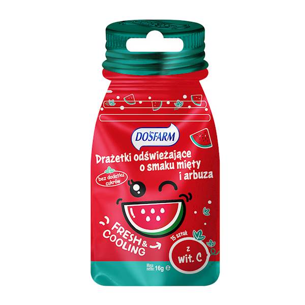 DRAŻETKI ARBUZ MIĘTA 16G MER.