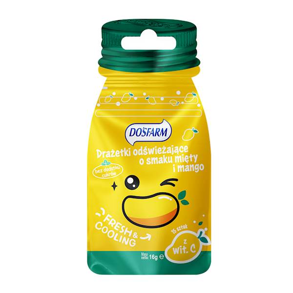 DRAŻETKI MANGO MIĘTA 16G MER.