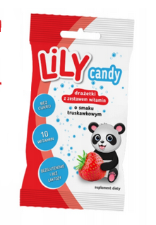 DRAŻETKI TRUSKAWKA 10 WITAMIN 40G.