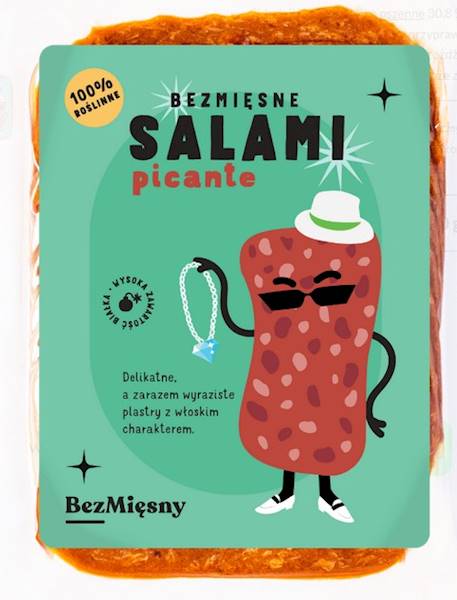 BEZMIĘSNE SALAMI PICANTE 100G.
