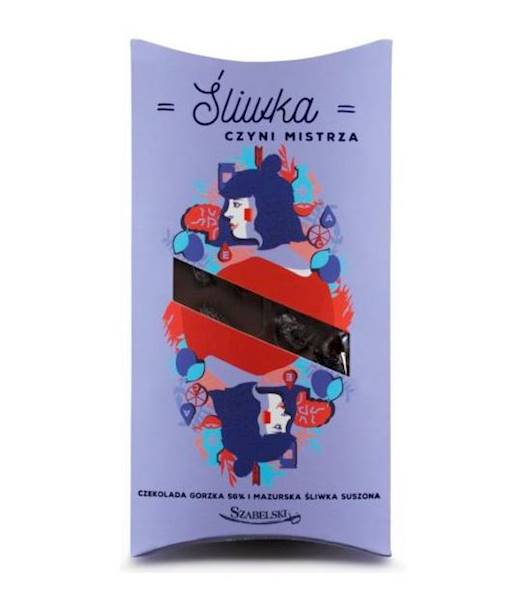 CZEKOLADA GORZKA ŚLIWKA 90G SZ.