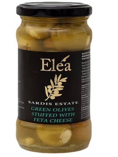 ZIELONE OLIWKI NADZIEWANE SEREM FETA 180G MN.