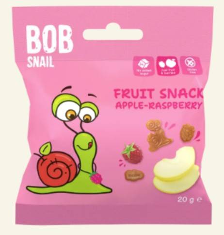 ŻELKI BOB SNAIL MALINA 20G EW.