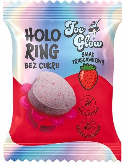 LIZAK TRUSKAWKA HOLO RING PIERŚCIEŃ 6G EW.