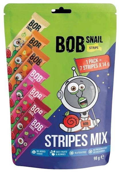 PRZEKĄSKI STRIPLE MIX 98G BOB SNAIL EW.
