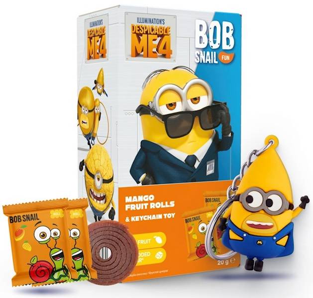 PRZEKĄSKA BOB SNAIL MANGO+ZABAWKA MINIONS 20G EW.