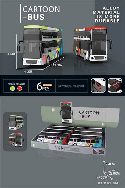 Autobus metalowy z dźwiękami