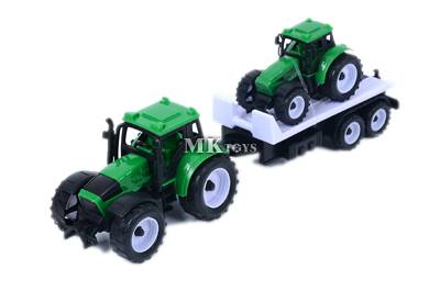 Traktor z przyczepą
