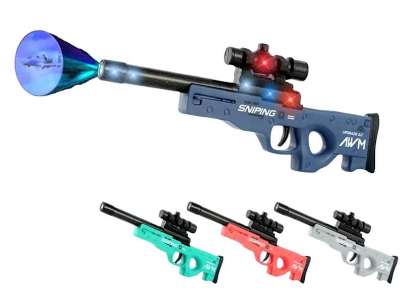 Pistolet z projektorem na baterie