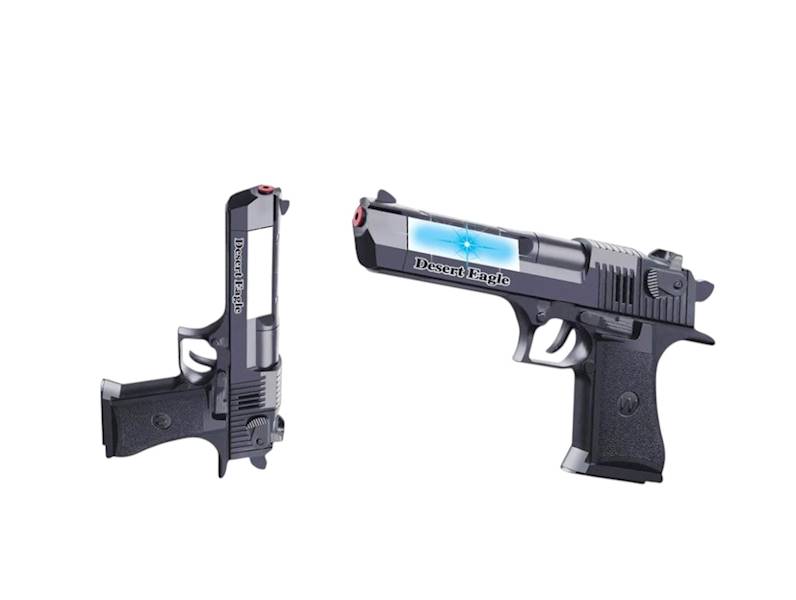 Pistolet plastikowy z dźwiękami na baterie