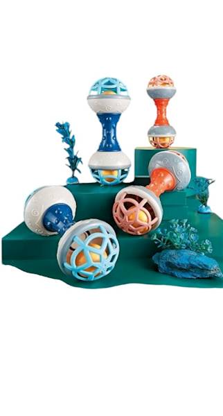 Grzechotka dziecięca kość 8 pcs/op